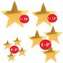 Pkgd Foil Star Cutouts
