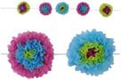 Tissue Flower Garland