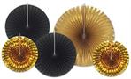 Assorted Paper & Foil Decorative Fans