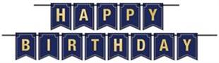 Foil Happy Birthday Streamer
