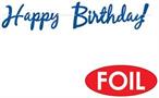 Foil Happy Birthday! Streamer