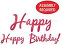 Foil Happy Birthday! Streamer