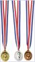 Gold, Silver & Bronze Medals w/Ribbon