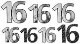 "16" Foil Cutouts