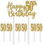 Happy "50th" Birthday Cake Topper