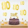 Happy "80th" Birthday Cake Topper