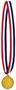 Basketball Medal w/Ribbon