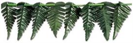 Fabric Fern Leaf Garland
