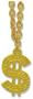 Gold Chain Beads w/"" Medallion