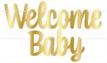 Foil Welcome Baby Streamer