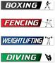 Summer Sports Street Sign Cutouts