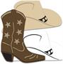 Foil Cowboy Hat & Boot Silhouettes