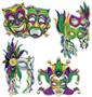 Foil Mardi Gras Mask Cutouts