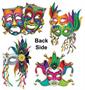 Foil Mardi Gras Mask Cutouts