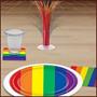 Rainbow Beverage Napkins