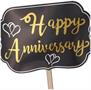Foil Happy Anniversary Yard Sign
