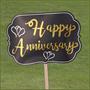 Foil Happy Anniversary Yard Sign