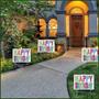 Plastic Happy Birthday Yard Sign