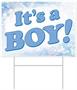Plastic It's A Boy! Yard Sign