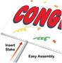 Plastic Congrats Yard Sign