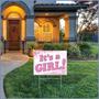 Plastic It's A Girl! Yard Sign