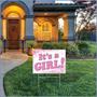 Plastic It's A Girl! Yard Sign