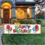 Plastic Jumbo Happy Birthday Yard Sign