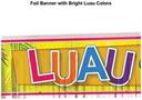 Metallic Luau Party Fringe Banner