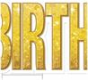 Plas Jumbo Happy Birthday Yard Sign Set