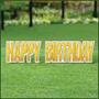 Plas Jumbo Happy Birthday Yard Sign Set