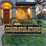 Plastic Jumbo Congratulations Yard Sign