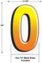 Plastic "0" Yard Sign