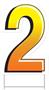 Plastic "2" Yard Sign
