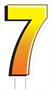 Plastic "7" Yard Sign