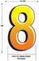 Plastic "8" Yard Sign