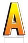 Plastic "A" Yard Sign