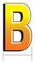 Plastic "B" Yard Sign
