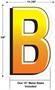 Plastic "B" Yard Sign