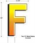 Plastic "F" Yard Sign