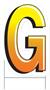 Plastic "G" Yard Sign