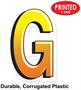 Plastic "G" Yard Sign