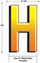 Plastic "H" Yard Sign