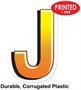 Plastic "J" Yard Sign