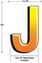 Plastic "J" Yard Sign