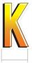 Plastic "K" Yard Sign