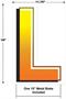 Plastic "L" Yard Sign