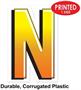 Plastic "N" Yard Sign