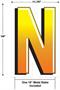 Plastic "N" Yard Sign