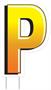 Plastic "P" Yard Sign