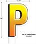 Plastic "P" Yard Sign